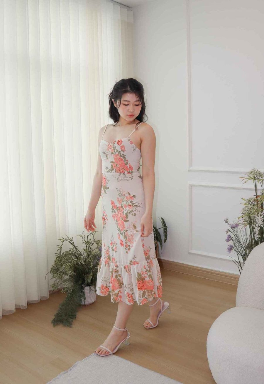 Floral Bottom Flare Cami Dress - Image 2