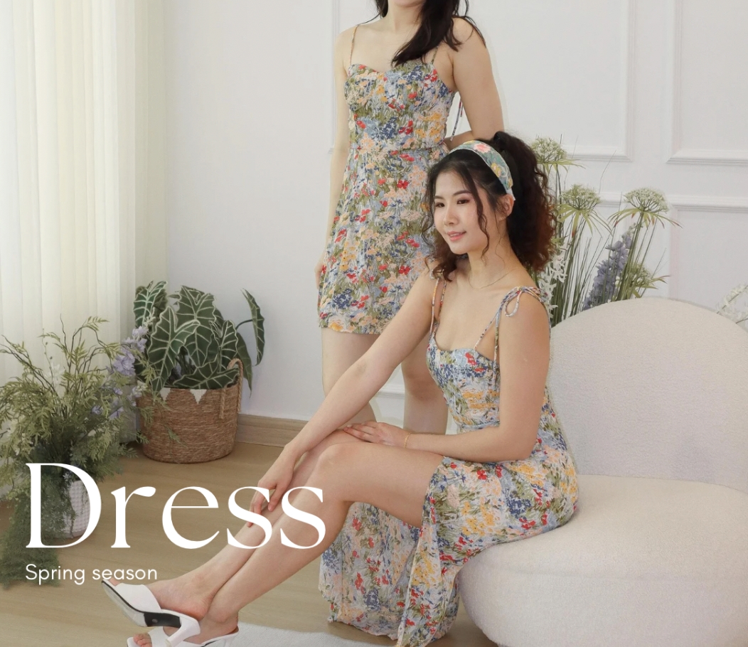 Dress spring collection step into spring with Corgi